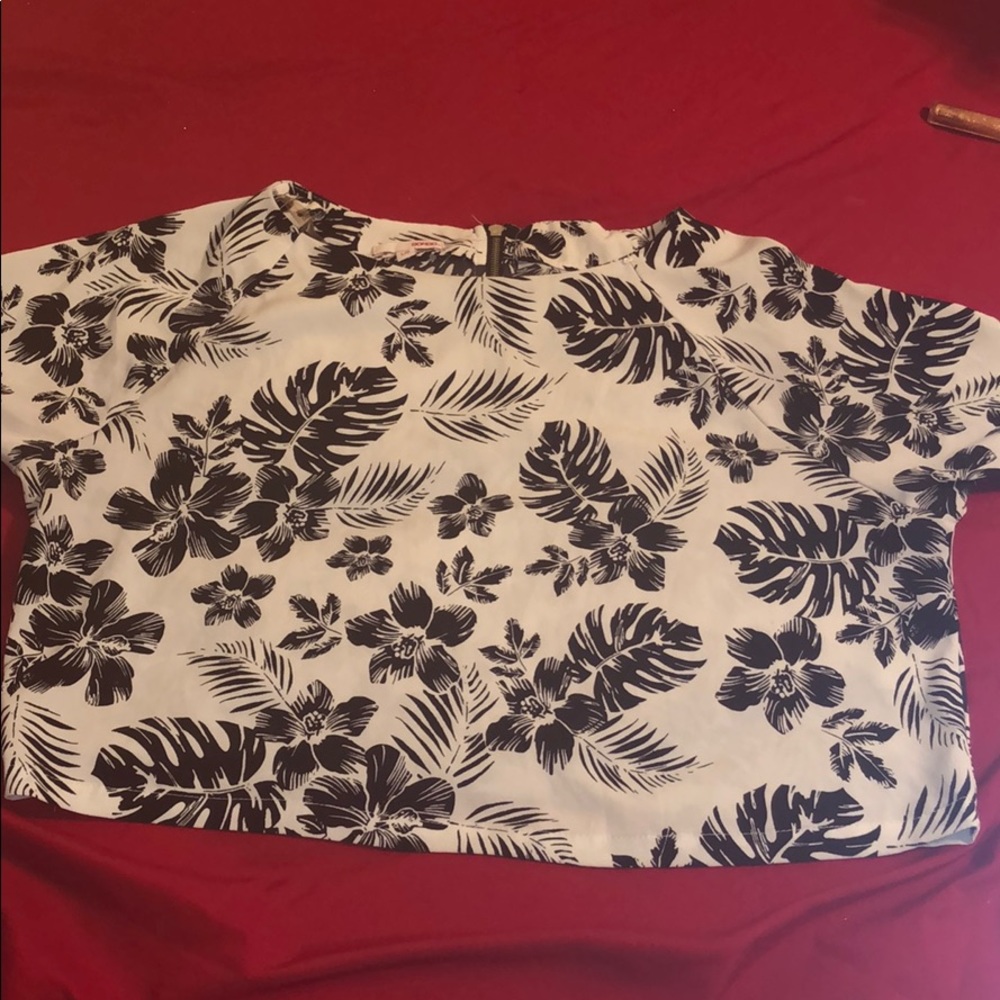 Bongo Floral Print Island Mid-Rise Shirt